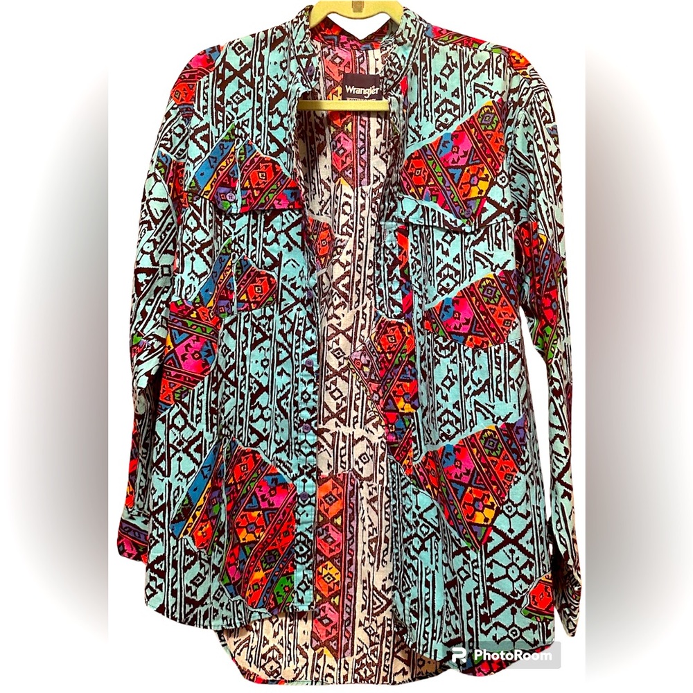 Retro Wrangler Long Sleeve Brushpopper Shirt - Men’s M